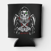 Grim Reaper Scythe Death Skeleton Botten Halloween Blikjeskoeler (Voorkant)