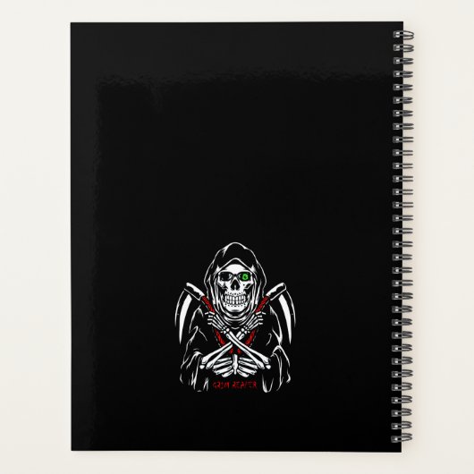 Grim Reaper Scythe Décès Skeleton Bones Halloween (Dos)