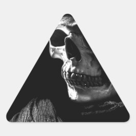 Grim Reaper Skull Driehoek Sticker