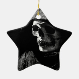 Grim Reaper Skull Keramisch Ornament