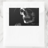 Grim Reaper Skull Rechthoekige Sticker (Tas)