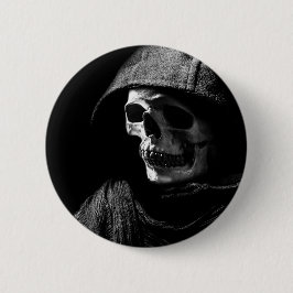 Grim Reaper Skull Ronde Button 5,7 Cm