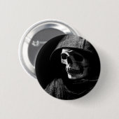 Grim Reaper Skull Ronde Button 5,7 Cm (Voorkant /achterkant)