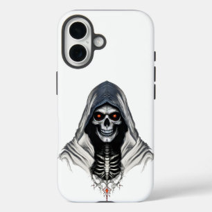 Grim Reaper Skull Stoere Telefoonhoes voor iPhone  16 Hoesje