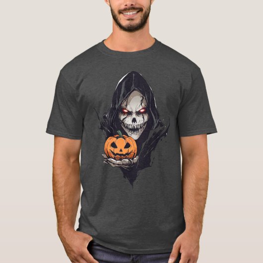 Grim Reaper Skull T-shirt (Voorkant)