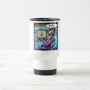Grim Reaper & Skythe Grappige Cadeau Kaarten & T-s Reisbeker
