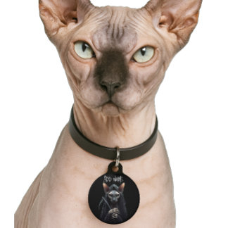 Grim Reaper Sphynx Kat Hondenpenning Huisdierpenning