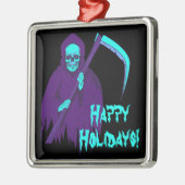 Grim Reaper Spooky Horror Metalen Ornament (Links)