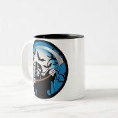 Grim Reaper Tweekleurige Koffiemok (Voorkant links)