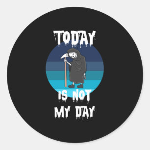 Grim Reaper - Vandaag is het niet mijn dag Ronde Sticker