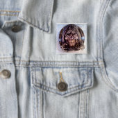 Grim Reaper Vierkante Button 5,1 Cm (In situ)