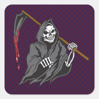 Grim Reaper Vierkante Sticker