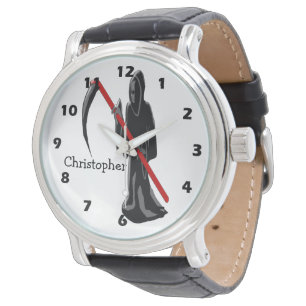 Grim Reaper Voeg gewoon een naam toe Horloge
