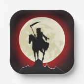 Grim Reaper - volle maan Papieren Bordje (Voorkant)