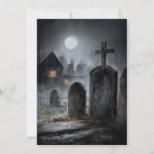 Grim Reaper with Cupcake Birthday Party Invitation (Dos)