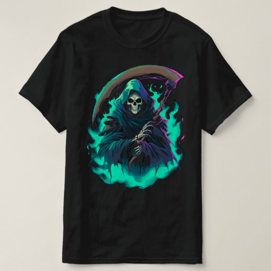 Grim Reaper's Scythe, de dood zelf T-shirt (Design voorkant)