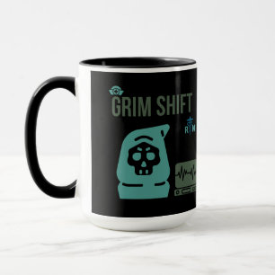 Grim Shift-verpleegster - 15 oz donkere humor Reap Mok