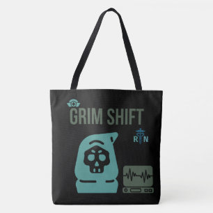 Grim Shift-verpleegster - Donkere humor ICU RN-cad Draagtas
