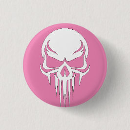 Grim Specter Dripping Skull Graphic Ronde Button 3,2 Cm