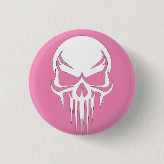 Grim Specter Dripping Skull Graphic Ronde Button 3,2 Cm
