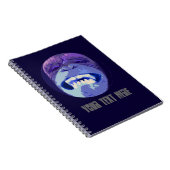 Grimaçant le carnet de notes à spirale de visage (Côté Droit)