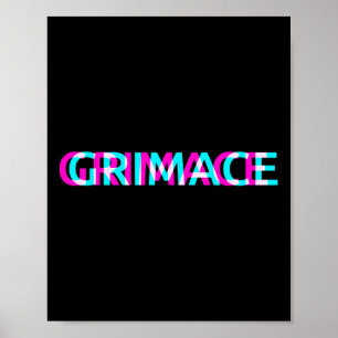 Grimace Edgy Esthetische Grunge Emo Pastel Gothic Poster