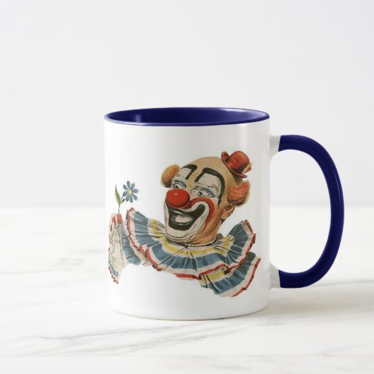 Grimaces de clown à la fleur - tasse (Droite)