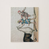 Grimaldi en de Alpaca in het Populaire Pantomime Legpuzzel (Verticaal)