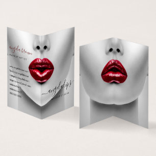 Grimasseur Foto lippenstift gloss Visitekaartjes