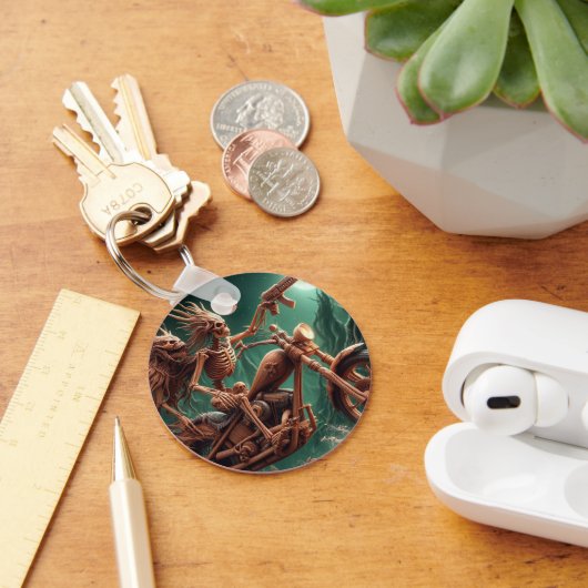 Grimbone en Skulldust, gemonteerd hun grote haksel Sleutelhanger (Bureau)