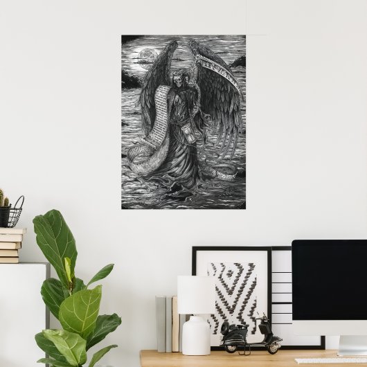 Grime Reaper Poster - Wanneer het Man rond komt (Thuiskantoor)