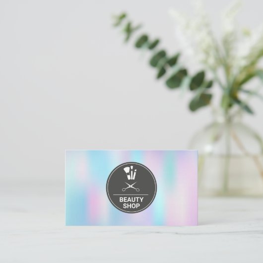 Griminkit voor haar | Kleurrijke pastel mix Visitekaartje (Staand voorkant)