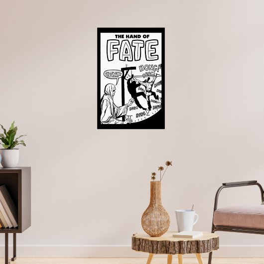 Grimm Reaper Man Holding Back time Stripkunst Poster (Woonkamer 3)