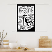 Grimm Reaper Man Holding Back time Stripkunst Poster (Keuken)