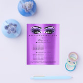 Grimmer Beauty Salon Wimpers Flyer Paars (Enkel)