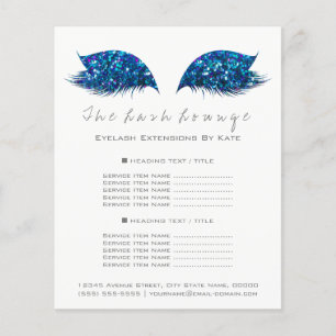 Grimmer Beauty Salon Witte Flyer Blauw Marine