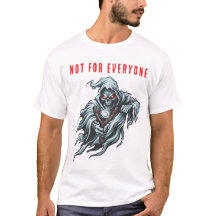 Grimmige Doodgraver Katapult Voorprint Wit T-Shirt