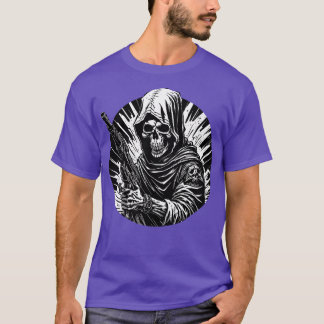 Grimmige Reaper geweer T-shirt