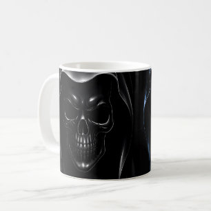 Grimmige schedel koffiemok