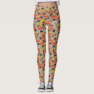 Grimmige strip scherpe tanden monster leggings