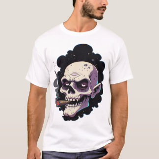 Grimmige Vampier Schedel T-shirt