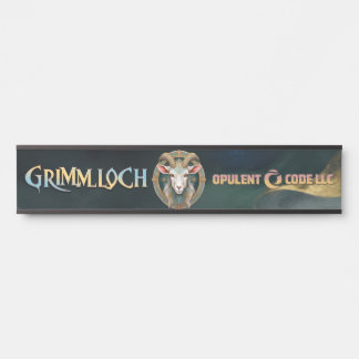 Grimmloch Geit Embleem Fantasy RPG Deurbordje