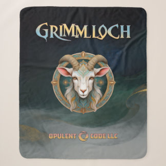 Grimmloch Geit Embleem Fantasy RPG Enkelzijdig Sherpa Deken