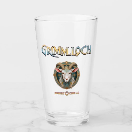 Grimmloch Geit Embleem Fantasy RPG Glas (Voorkant)