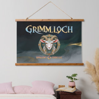 Grimmloch Geit Embleem Fantasy RPG Hangend Wandkleed