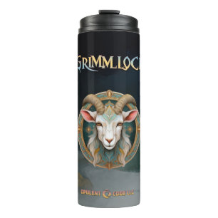 Grimmloch Geit Embleem Fantasy RPG Thermosbeker