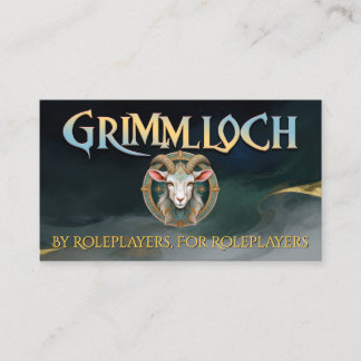Grimmloch Geit Embleem Fantasy RPG Visitekaartje