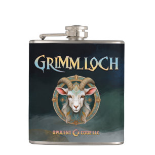 Grimmloch Geitembleem Fantasy RPG Heupfles