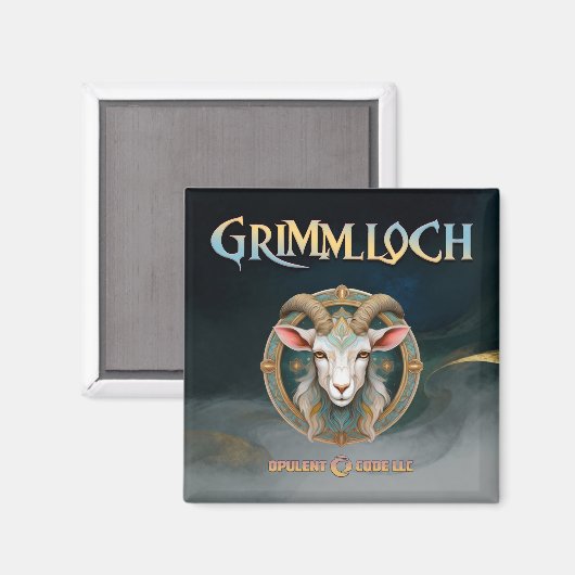 Grimmloch Geitembleem Fantasy RPG Magneet (Voorkant / Achterkant)