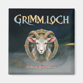 Grimmloch Geitembleem Fantasy RPG Magneet (Voorkant)